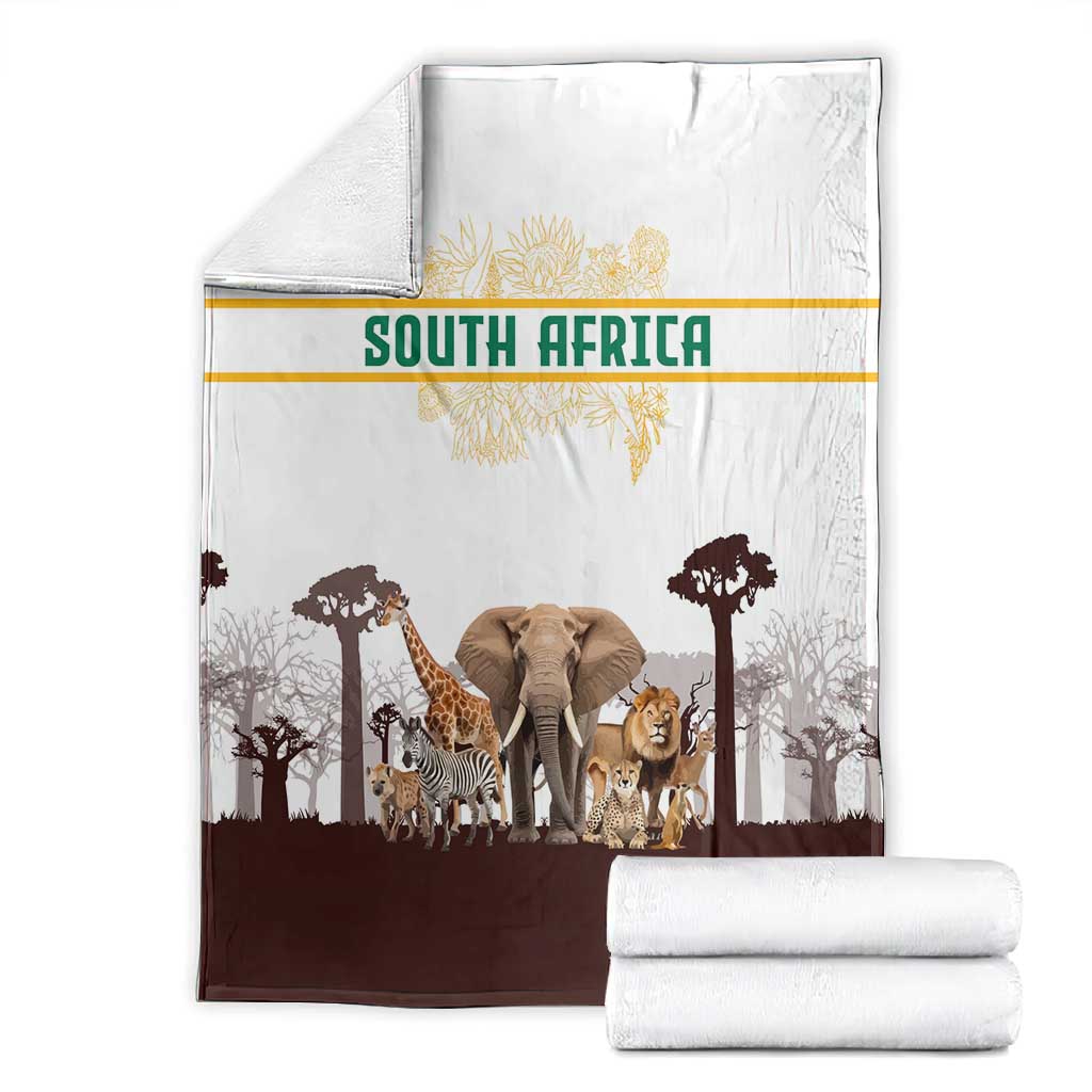 South Africa Wildlife Pride Blanket Big Five Animals