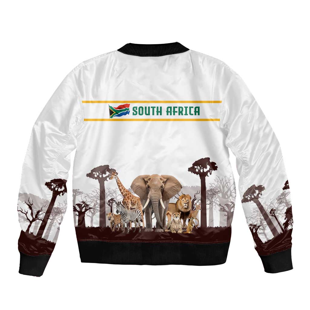 South Africa Wildlife Pride Bomber Jacket Big Five Animals
