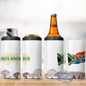 South Africa Wildlife Pride 4 in 1 Can Cooler Tumbler Big Five Animals