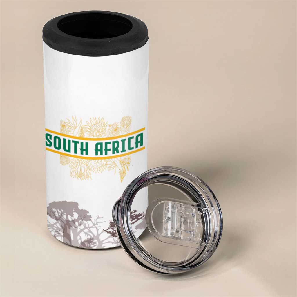 South Africa Wildlife Pride 4 in 1 Can Cooler Tumbler Big Five Animals