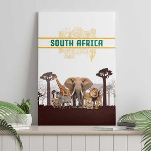 South Africa Wildlife Pride Canvas Wall Art Big Five Animals