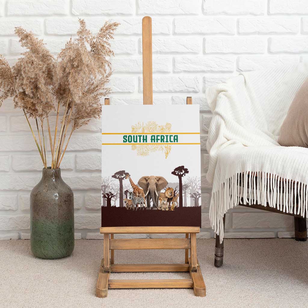 South Africa Wildlife Pride Canvas Wall Art Big Five Animals