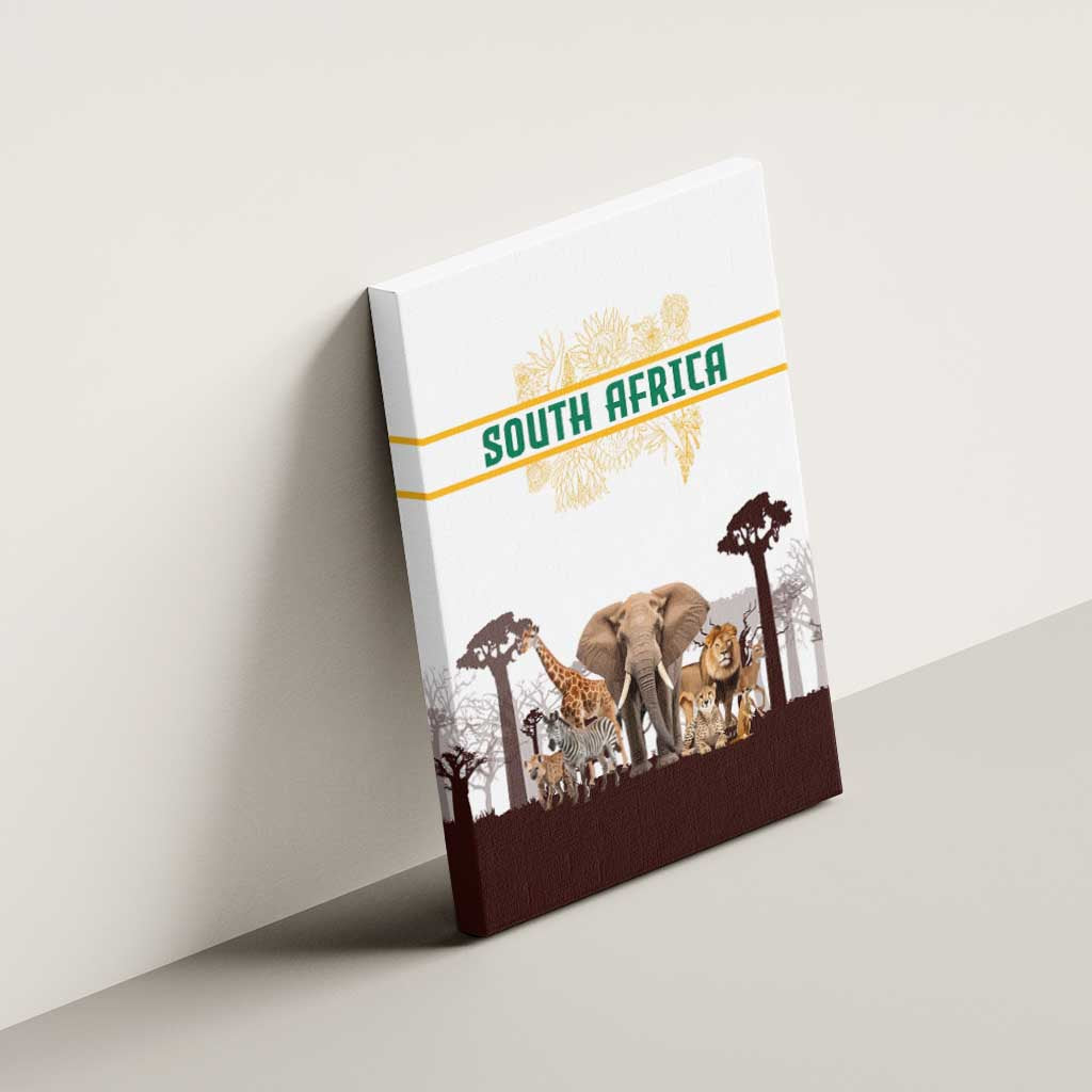South Africa Wildlife Pride Canvas Wall Art Big Five Animals