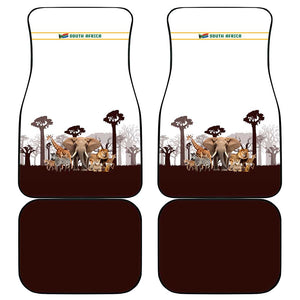 South Africa Wildlife Pride Car Mats Big Five Animals