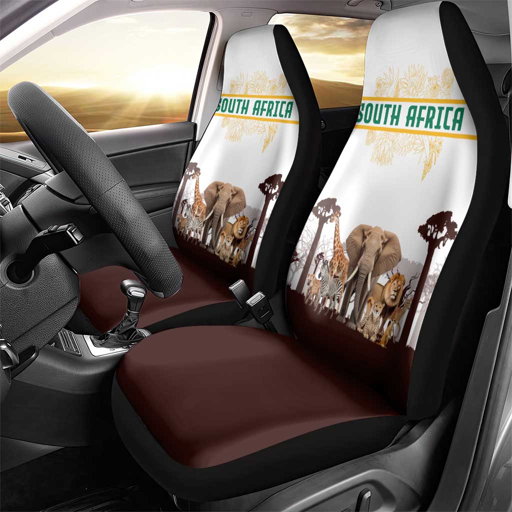South Africa Wildlife Pride Car Seat Cover Big Five Animals
