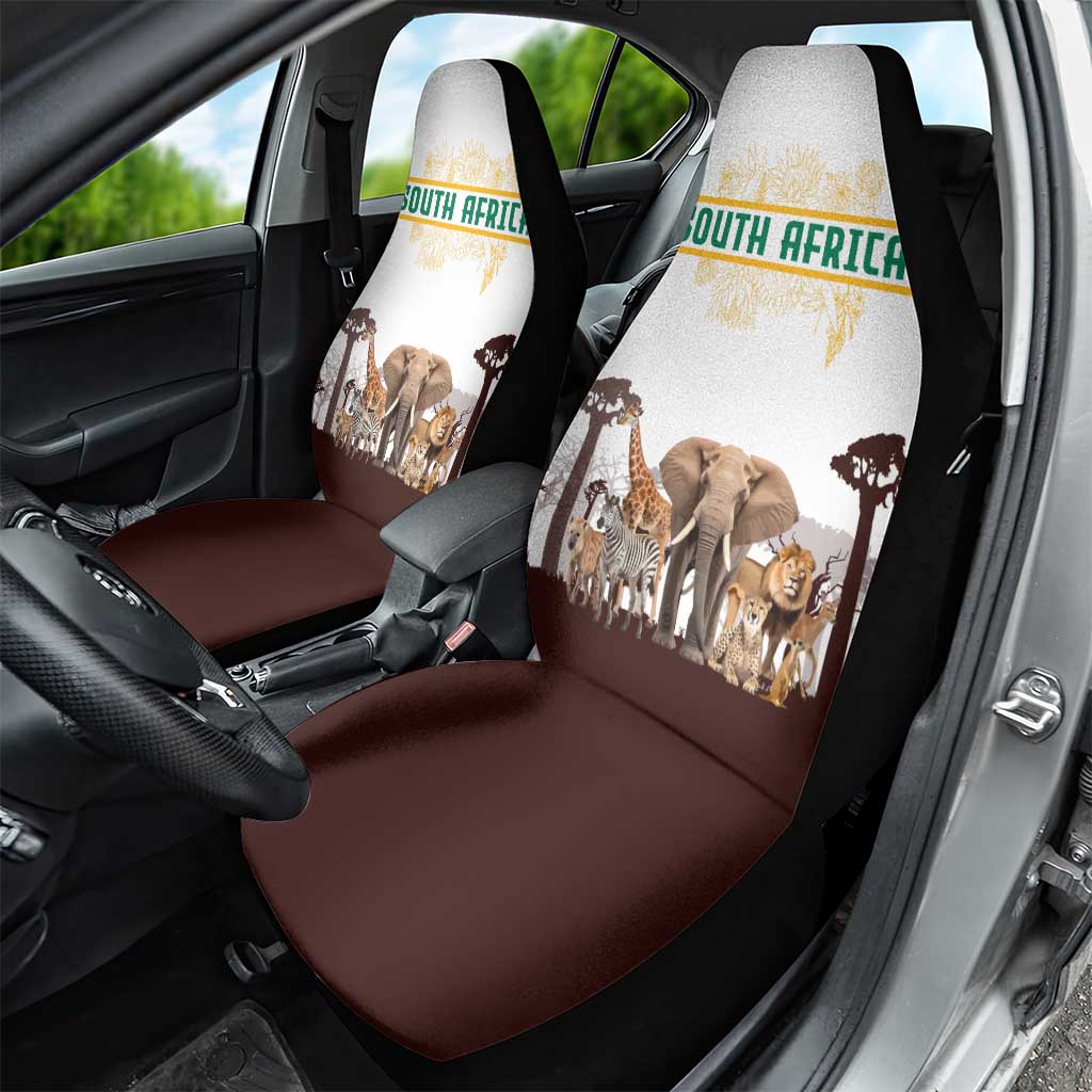 South Africa Wildlife Pride Car Seat Cover Big Five Animals