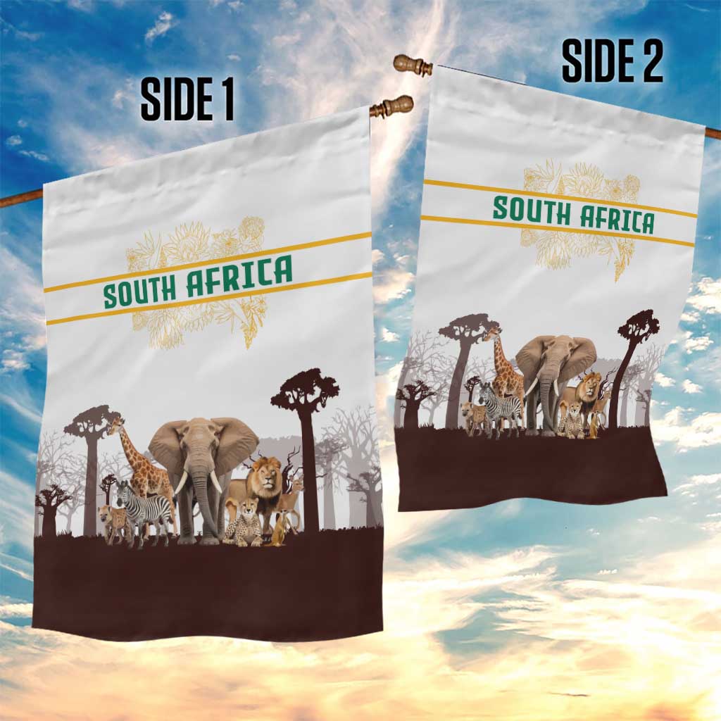 South Africa Wildlife Pride Garden Flag Big Five Animals