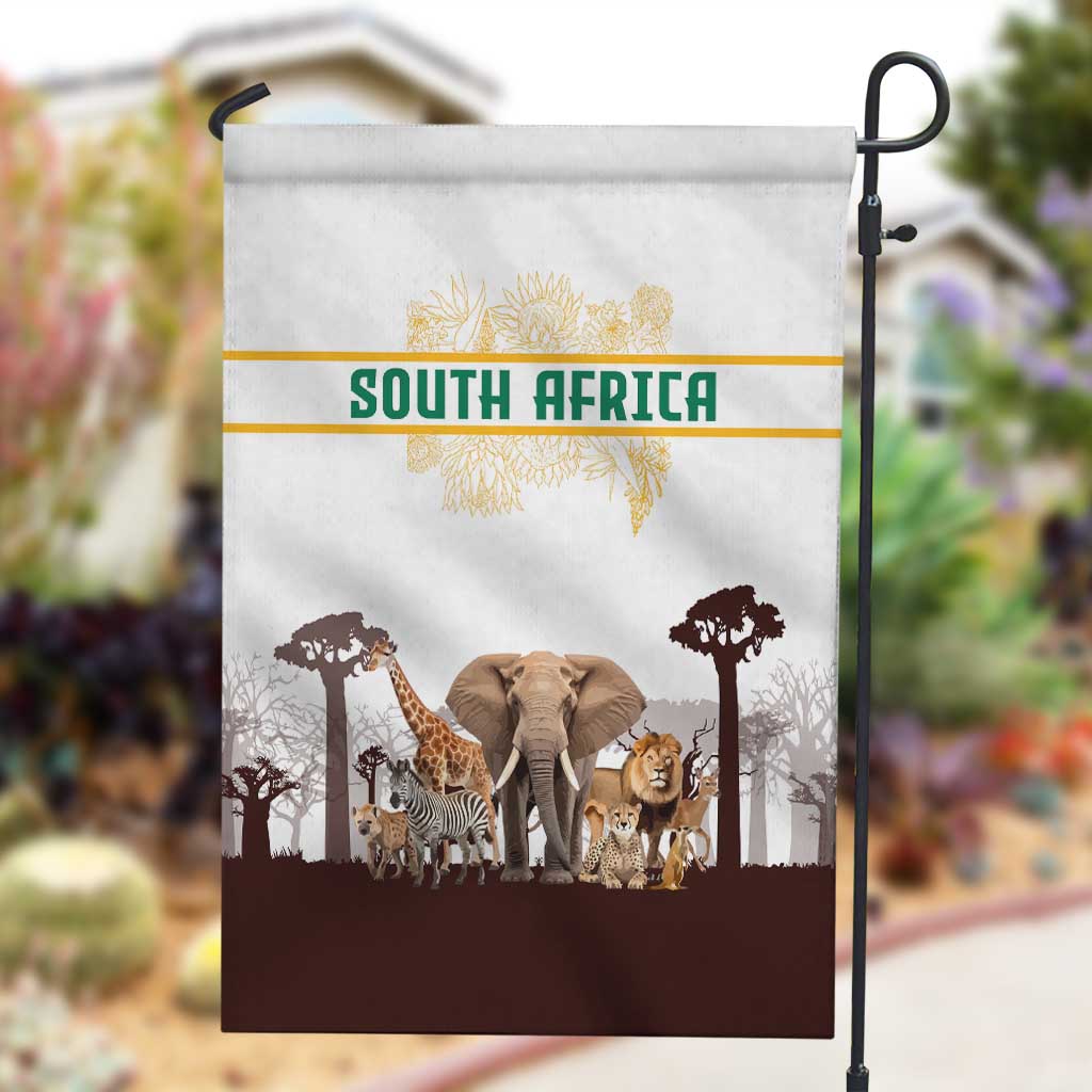 South Africa Wildlife Pride Garden Flag Big Five Animals