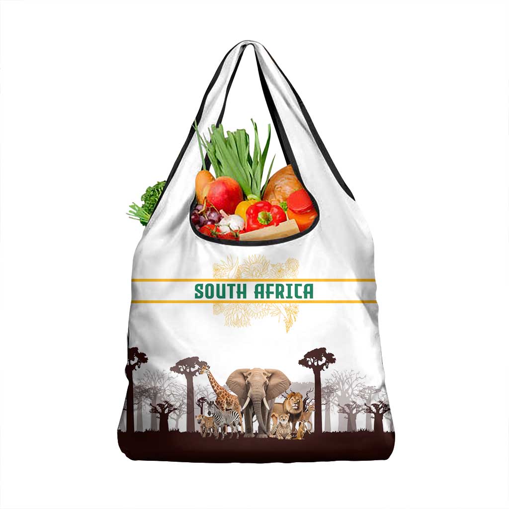 South Africa Wildlife Pride Grocery Bag Big Five Animals