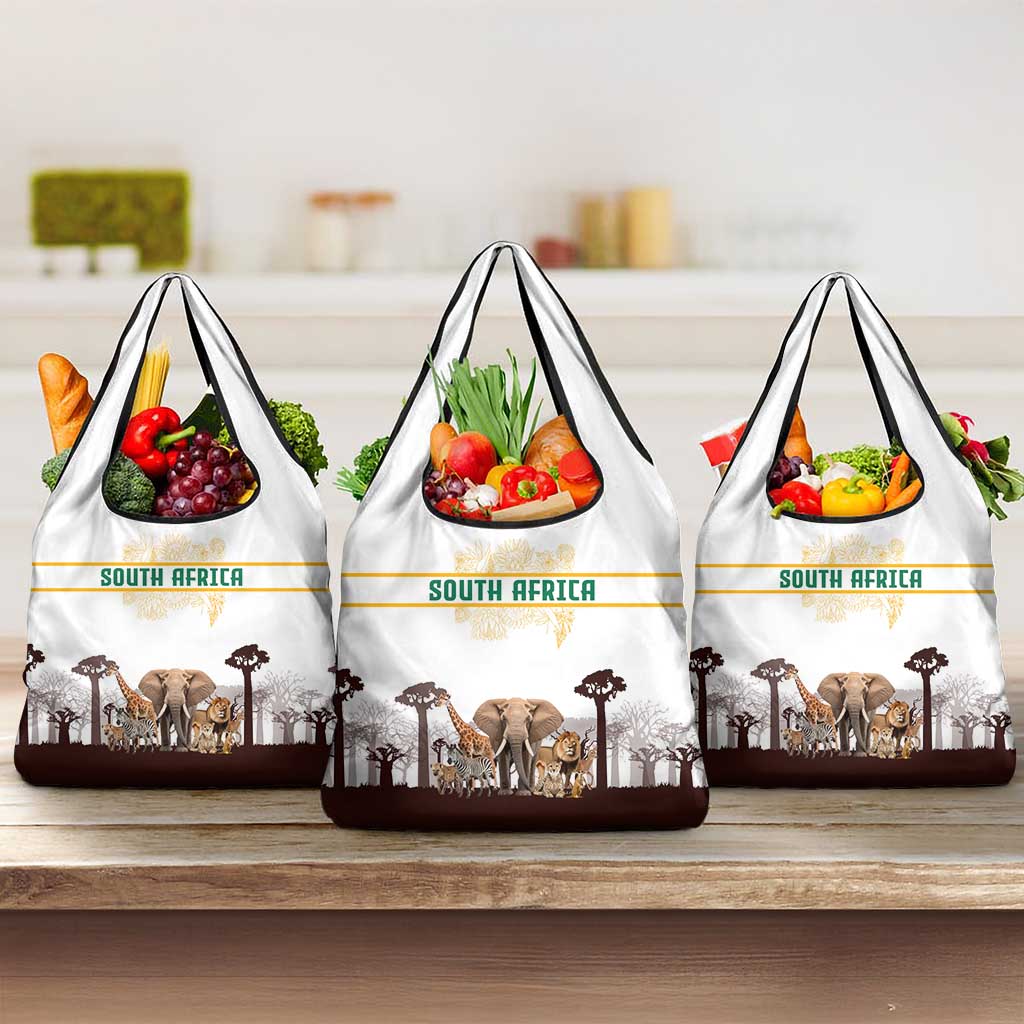 South Africa Wildlife Pride Grocery Bag Big Five Animals