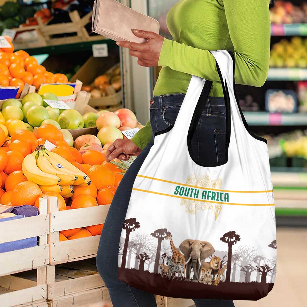 South Africa Wildlife Pride Grocery Bag Big Five Animals