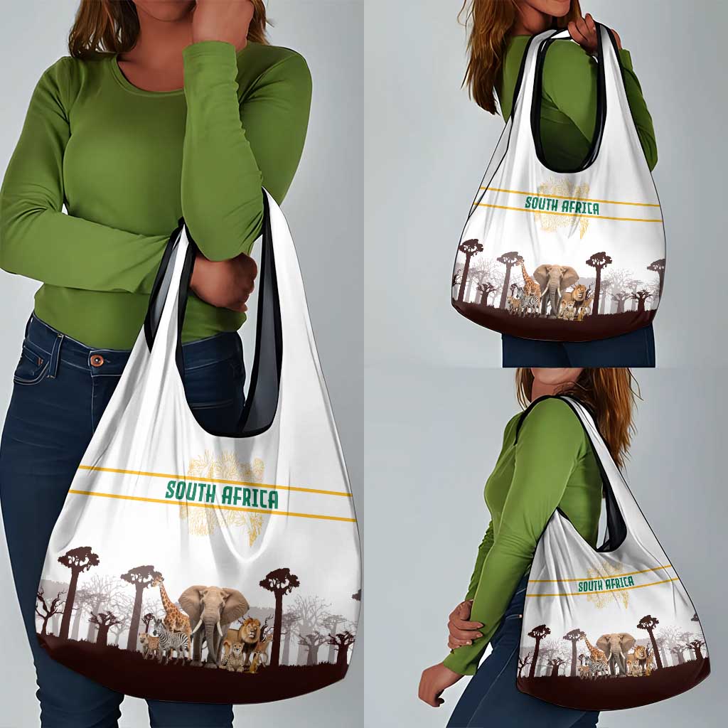 South Africa Wildlife Pride Grocery Bag Big Five Animals