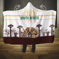South Africa Wildlife Pride Hooded Blanket Big Five Animals