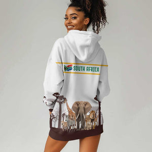 South Africa Wildlife Pride Hoodie Dress Big Five Animals