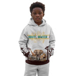 South Africa Wildlife Pride Kid Hoodie Big Five Animals
