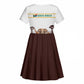 South Africa Wildlife Pride Kid Short Sleeve Dress Big Five Animals