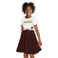 South Africa Wildlife Pride Kid Short Sleeve Dress Big Five Animals