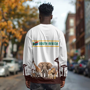 South Africa Wildlife Pride Long Sleeve Shirt Big Five Animals