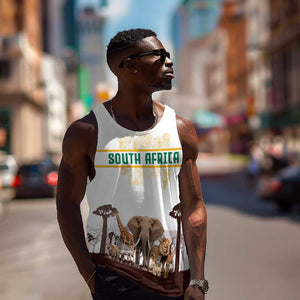 South Africa Wildlife Pride Men Tank Top Big Five Animals