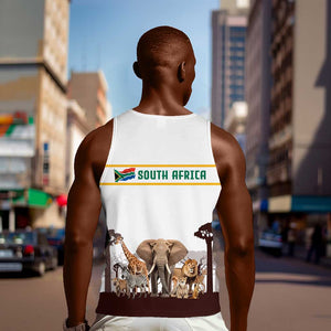 South Africa Wildlife Pride Men Tank Top Big Five Animals