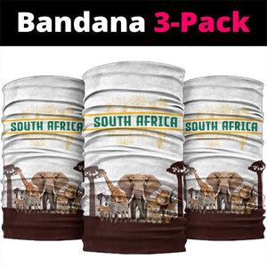 South Africa Wildlife Pride Neck Gaiter Big Five Animals TS04