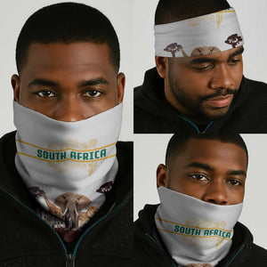 South Africa Wildlife Pride Neck Gaiter Big Five Animals TS04