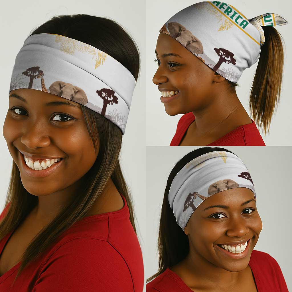 South Africa Wildlife Pride Neck Gaiter Big Five Animals TS04