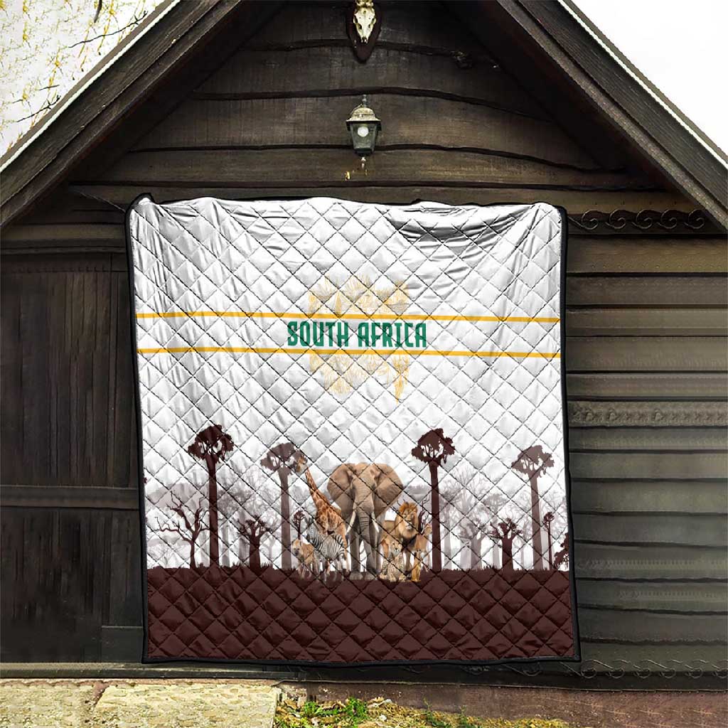 South Africa Wildlife Pride Quilt Big Five Animals