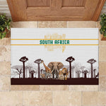 South Africa Wildlife Pride Rubber Doormat Big Five Animals