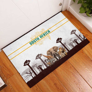 South Africa Wildlife Pride Rubber Doormat Big Five Animals