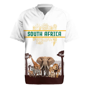 South Africa Wildlife Pride Rugby Jersey Big Five Animals