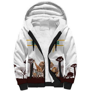 South Africa Wildlife Pride Sherpa Hoodie Big Five Animals