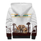 South Africa Wildlife Pride Sherpa Hoodie Big Five Animals