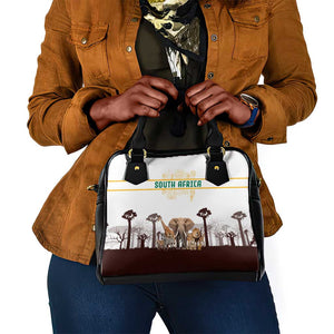 South Africa Wildlife Pride Shoulder Handbag Big Five Animals