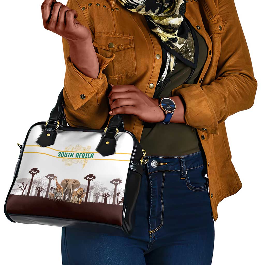 South Africa Wildlife Pride Shoulder Handbag Big Five Animals