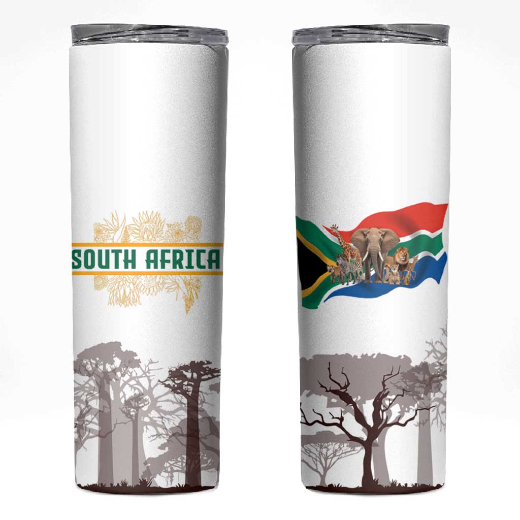 South Africa Wildlife Pride Skinny Tumbler Big Five Animals