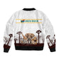 South Africa Wildlife Pride Sleeve Zip Bomber Jacket Big Five Animals