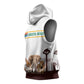 South Africa Wildlife Pride Sleeveless Hoodie Big Five Animals - African Pride