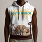 South Africa Wildlife Pride Sleeveless Hoodie Big Five Animals - African Pride