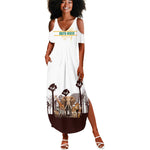 South Africa Wildlife Pride Summer Maxi Dress Big Five Animals