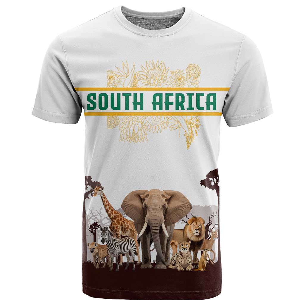 South Africa Wildlife Pride T shirt Big Five Animals
