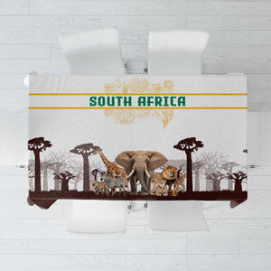South Africa Wildlife Pride Tablecloth Big Five Animals