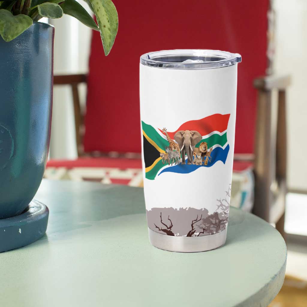 South Africa Wildlife Pride Tumbler Cup Big Five Animals