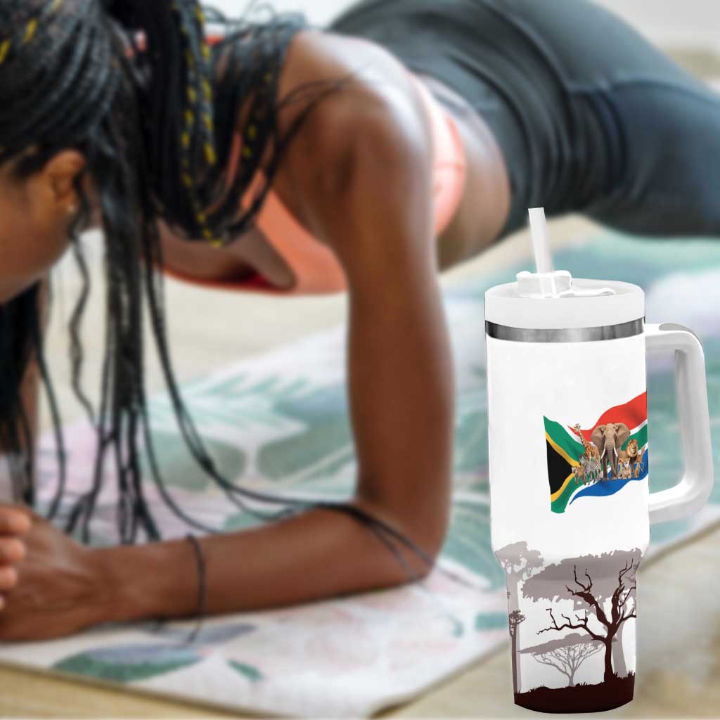 South Africa Wildlife Pride Tumbler With Handle Big Five Animals