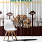 South Africa Wildlife Pride Window Curtain Big Five Animals
