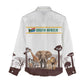 South Africa Wildlife Pride Women Casual Shirt Big Five Animals