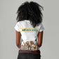 South Africa Wildlife Pride Women V-Neck T-Shirt Big Five Animals