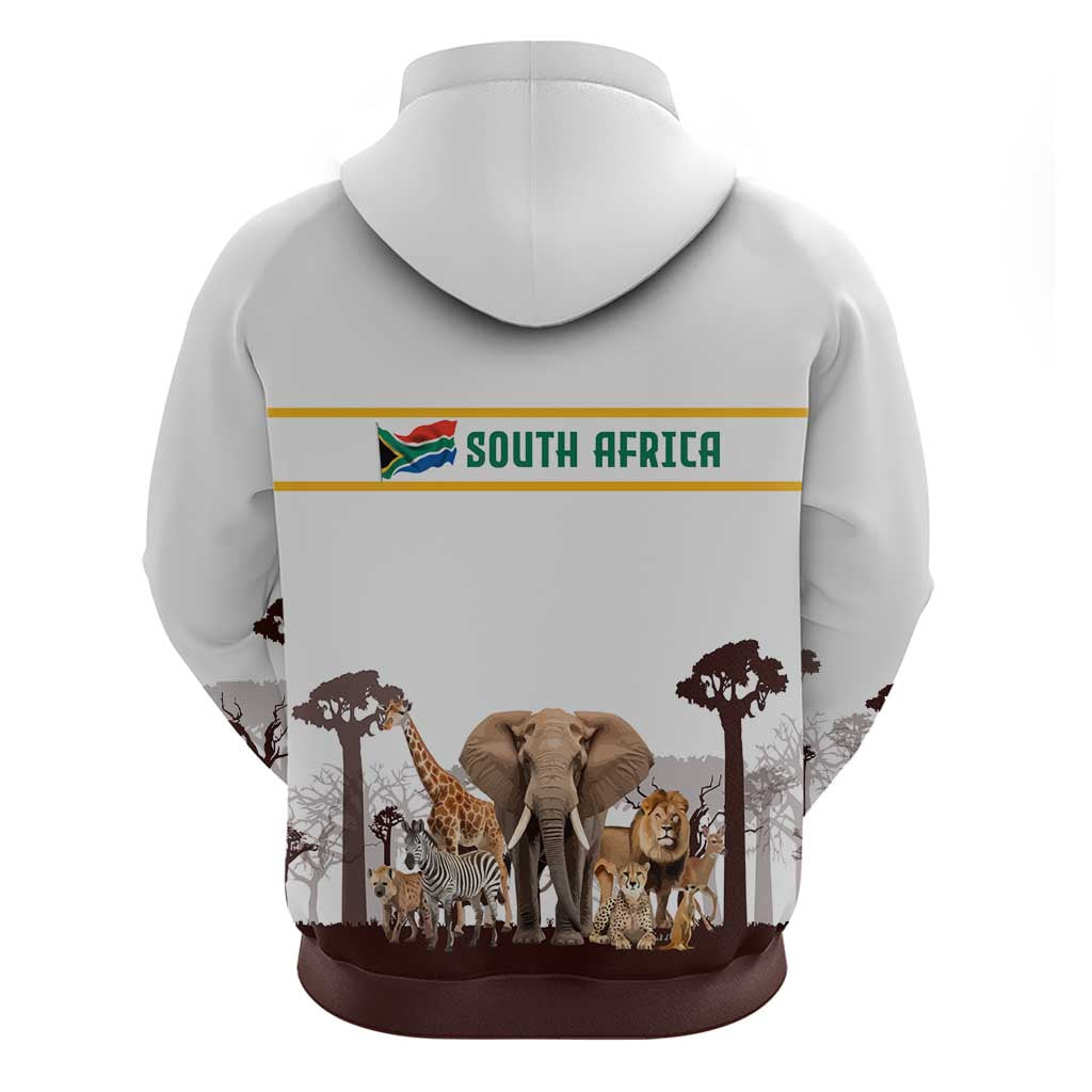 South Africa Wildlife Pride Zip Hoodie Big Five Animals
