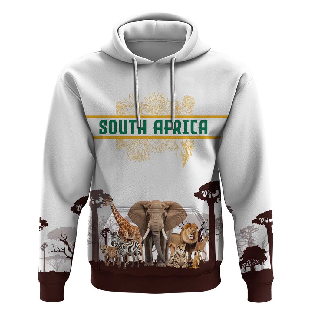 South Africa Wildlife Pride Zip Hoodie Big Five Animals