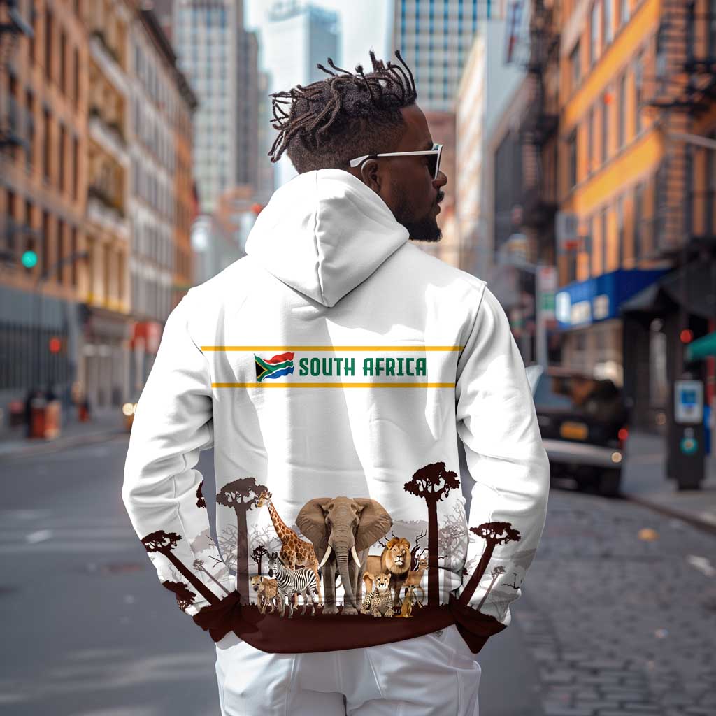 South Africa Wildlife Pride Zip Hoodie Big Five Animals